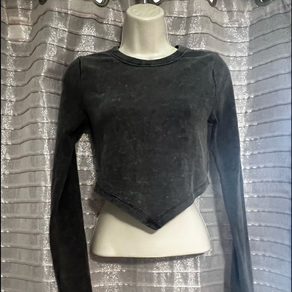 Forever 21 - Crop Top Sweater Stone Wash